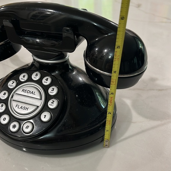 Retro table top phone. telephone redial flash. Black. - Picture 9 of 10